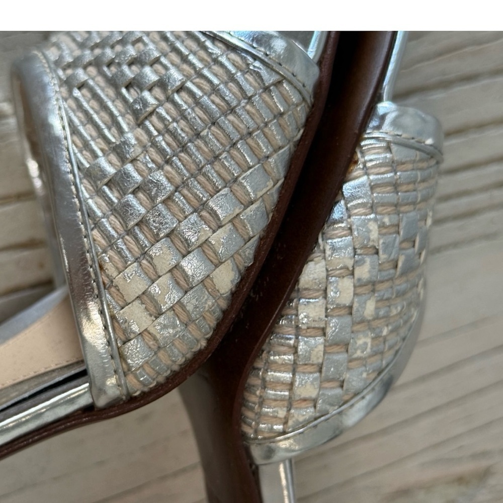 Women’s Fendi Metallic silver Kitten heels Size 37.5 - Picture 14 of 17